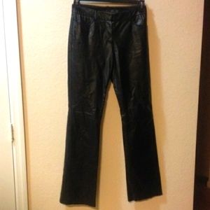 Express leather pants